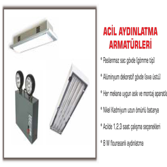 ACİL AYDINLATMA ARMATÜRLERİ