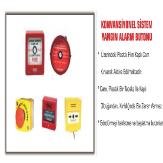 KONVANSİYONEL SİSTEM YANGIN ALARM BUTONU